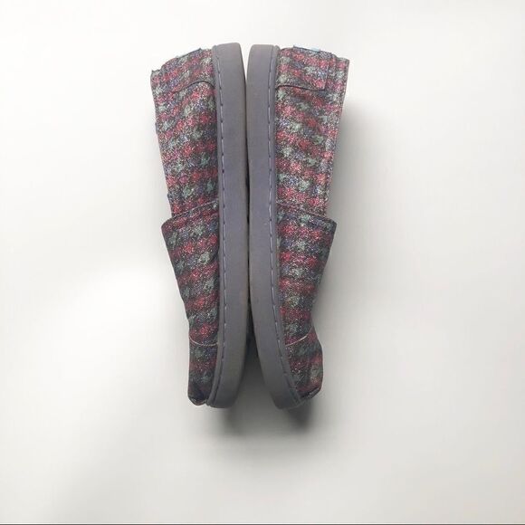 ** Toms ** purple glitter lined slip on shoes - Picture 2 of 7